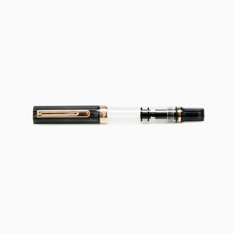 Penna stilografica Twsbi Eco Rose Gold Smoke pennino F M7447980