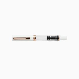 Twsbi Eco Fountain Pen White Rose Gold F nib