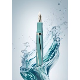 Penna stilografica Visconti Divina Wave oversize M 18kt