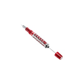 Visconti Skeleton Red Fountain Pen 18KT M - Limited Edition