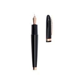 Pineider Penna Stilografica Tempi Moderni Black Rose Gold  - Pennino M SPP6001M623