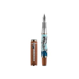 Penna stilografica Montegrappa The Old Man and The Sea Argento - Pennino F