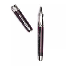 Pineider Arco Violet Rollerball pen Palladium trims  - Limited Edition