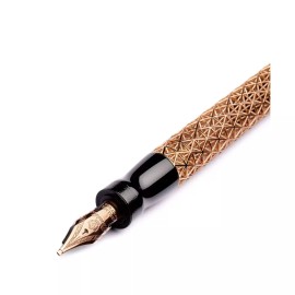 Penna stilografica Pineider Psycho Rose Gold pennino F