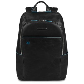 Piquadro Computer Backpack Blue Square Black CA3214B2/N