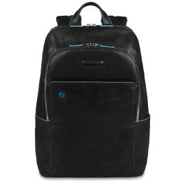 Piquadro Computer Backpack Blue Square Black CA3214B2/N