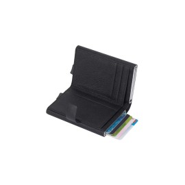 Piquadro Compact wallet doppio con sliding system Black Square Nero PP5961B3R/N