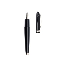 Pineider Penna Stilografica Tempi Moderni Black Palladium- Pennino M