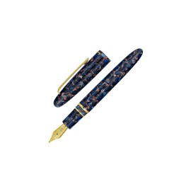 Penna stilografica Esterbrook Estie Nouveau Bleu gold trim Pennino F Flex