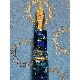 Penna stilografica Esterbrook Estie Nouveau Bleu gold trim Pennino Journaler nib