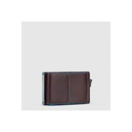 Piquadro Credit Card Case with sliding system Blue Square PP5959B2R/MO