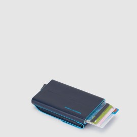 Porta carte di credito con sliding system Piquadro Blue Square PP5959B2R/BLU2
