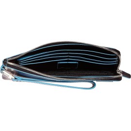 Piquadro Pochette Blue Square Black AC2648B2/N