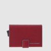 Porta carte di credito con sliding system Piquadro Rosso PP5961B2R/R