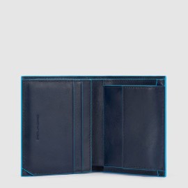 Portafoglio Piquadro uomo verticale con porta monete PU5964B2R/BLUE