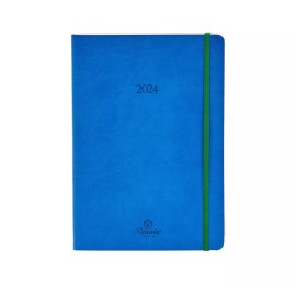 Agenda settimanale Pineider Funky 12 mesi 2024 Deep Blue - 14.5x21 cm