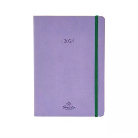 Agenda settimanale Pineider Funky 12 mesi 2024 Lavender - 14.5x21 cm