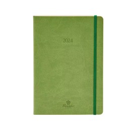 Pineider 2024 Funky Weekly Agenda Leaf Green - 14.5x21 cm