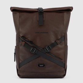 Piquadro Roll Top Backpack Dark brown CA5677AP/TM