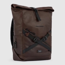 Piquadro Roll Top Backpack Dark brown CA5677AP/TM