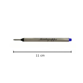 Montegrappa Refill Roller Fine 0.7 mm Blu Fits Nerouno IA00RFTB - confezione da 10pz