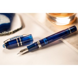 Penna Stilografica Visconti Homo Sapiens Demo Stones Blue Zaffiro 14 kt KP15-16-FPM