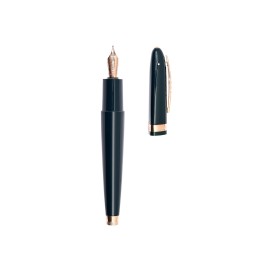 Pineider Tempi Moderni Fountain Pen Racing Green Rose Gold Extrafine nib