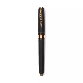 Penna stilografica Pineider Alchemist Stant Stromboli Black Rose Gold - Pennino in oro EF