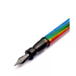 Penna stilografica Pineider Arco Trims Black Rainbow FP F