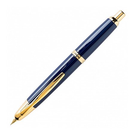 Pilot Capless Gold Trims Fountain Pen Blue Fine nib