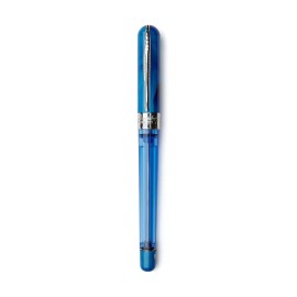 Pineider Avatar Twin Tank Touchdown Fountain Pen Neptune Blue FP EF