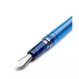 Pineider Avatar Twin Tank Touchdown Fountain Pen Neptune Blue FP EF