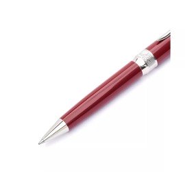 Pineider Classic Ballpoint Pen Bordeaux Palladium Trims