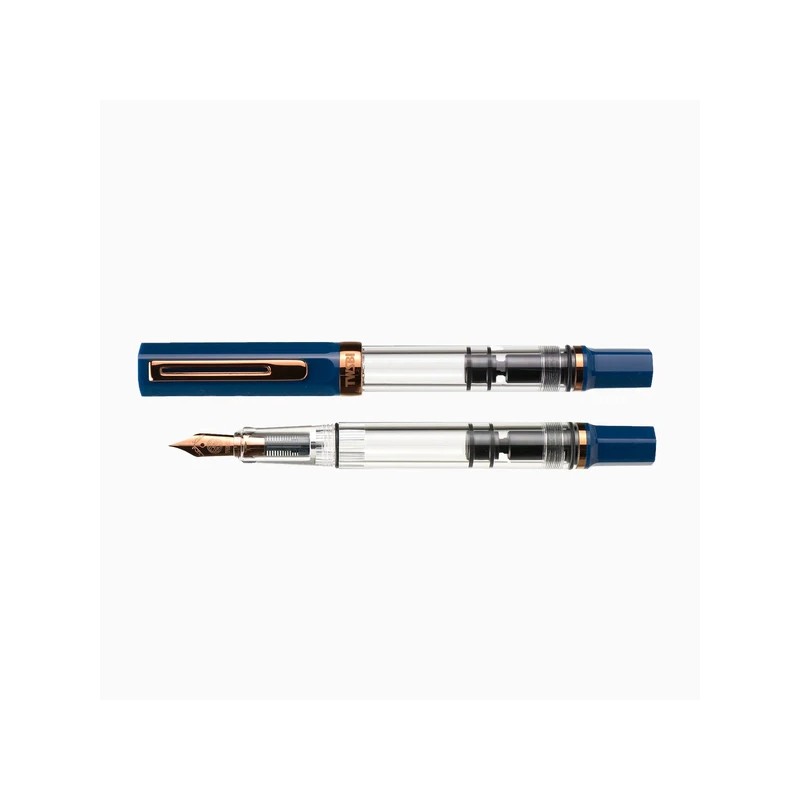 Penna stilografica Twsbi Eco Indigo Blu&Bronze EF M7449560