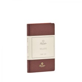Pineider Taccuino a righe Notes Milano Wine Red  9x14 cm