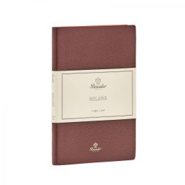 Pineider Lined Notes Milano Medium 14,5x21 cm Wine Red 099107 378