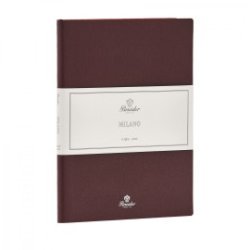 Pineider Lined Notes Milano Wine Red Large 19x25 cm