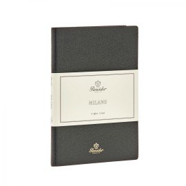 Taccuino a righe Notes Milano Pineider Midnight Black Gold 14,5x21 cm CNR2S099107379