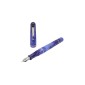 Penna stilografica Gioia Metis Blue Aesthetic Silver - Pennino F