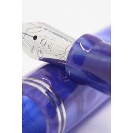 Penna stilografica Gioia Metis Blue Aesthetic Silver - Pennino F