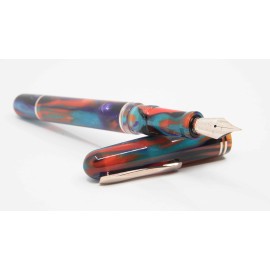 Penna stilografica Gioia Metis Iride Rose Gold - Pennino F