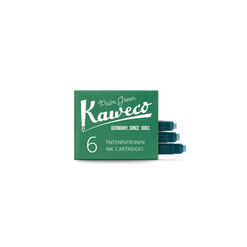 Cartucce d'inchiostro Kaweco colore verde palma 6 pezzi