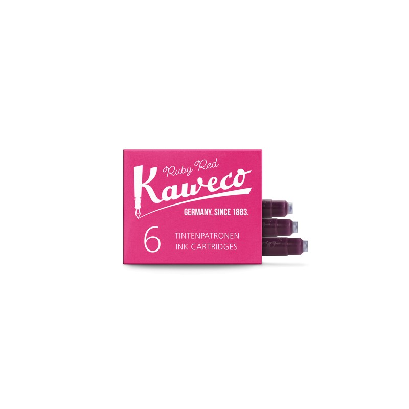 Kaweco Ink Cartridges Ruby Red 6 pieces