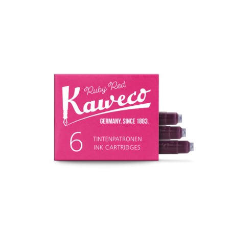 Kaweco Ink Cartridges Ruby Red 6 pieces