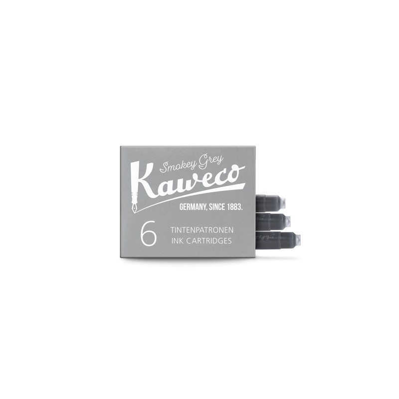 Kaweco Ink Cartridges Smoky Grey 6 pieces