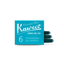 Cartucce d'inchiostro Kaweco Paradise Blue 6 pezzi