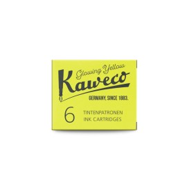 Cartucce d'inchiostro Kaweco Giallo brillante 6 pezzi