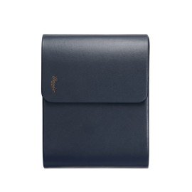 Pineider 6 Pens Case realised with calfskin leather Black