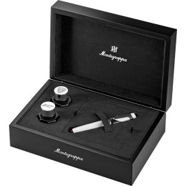 Montegrappa Penna stilografica Automobili Lamborghini 60° Bianco pennino F Edizione Limitata