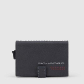 Piquadro Compact wallet doppio con sliding system grigio/nero PP5961UB00R/NGR